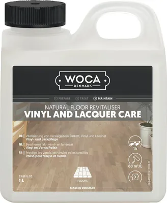 Produktbild von Woca Vinyl- und Lackpflege (Laminatpflege), Holzbodenpflege 1 Liter natur