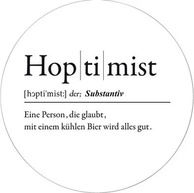 Produktbild von Glasbild Hoptimist GLR223 Ø 20 cm