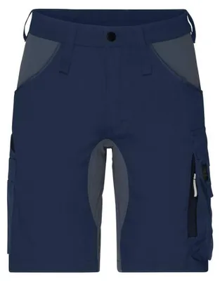 Image de James and Nicholson - Short cargo « Workwear » pour homme/femme, unie LT2730 (37R) (bleu marine/noir charbon)
