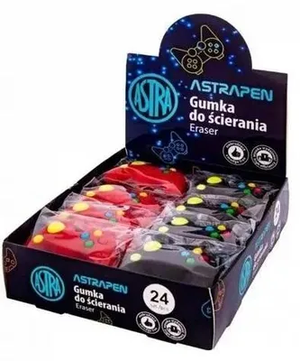 Immagine prodotto di Gomma per matita da gioco (24 pezzi) ASTRA - ASTRA cartoleria