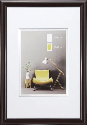Produktbild von Studio Line Kunststoff Bilderrahmen Wanddeko Collage Poster Foto Rahmen - Farbe: Braun | Format: 13x18