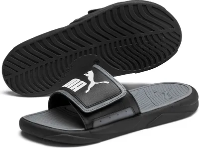 Produktbild von PUMA Royalcat Comfort Badelatschen puma black/castlerock/puma white 35.5