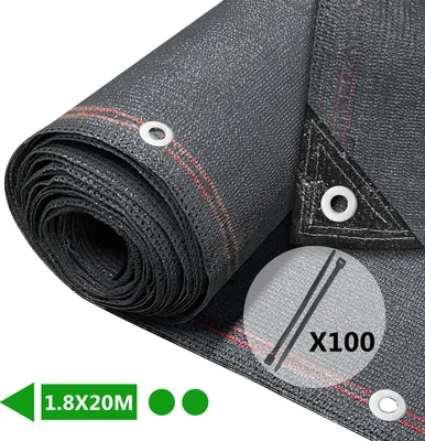 Obrázek produktu pro VOUNOT® Plotová clona 1,8 × 20 m, stínicí síť z HDPE 230 g/m², antracitová barva