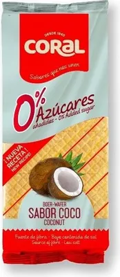 Produktbild von Waffeln mit Kokoscreme ohne Zuckerzusatz 150 g CORAL