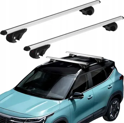 Produktbild von Alu Dachträger Relingträger 135 cm Azilo EMC Basic 135, auf Ständern, mit Diebstahlsicherung, silber