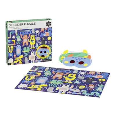 Zdjęcie produktu dla Petit Collage Puzzle monsters 100 elementów z okularami 3D