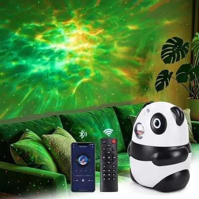 Productafbeelding van Sterrenhemelprojector - Wit - LED Projector met Bluetooth Luidspreker voor Kinderen en Volwassenen
