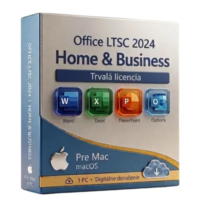 Obrázok produktu pre Microsoft Office LTSC 2024 Home & Business pre Mac - trvalá licencia