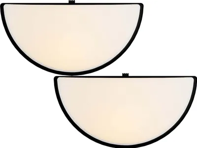 Produktbild von LED Nachtlicht mit Dämmerungssensor & Bewegungsmelder, Up&Down Licht für Steckdose 2er-Set Halbkugel-Schwarz
