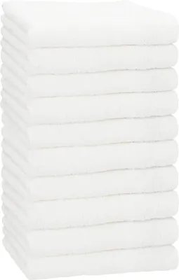 Produktbild von Betz 10 Stück Handtücher 50x100 cm PREMIUM  100% Baumwolle  Farbe: weiß