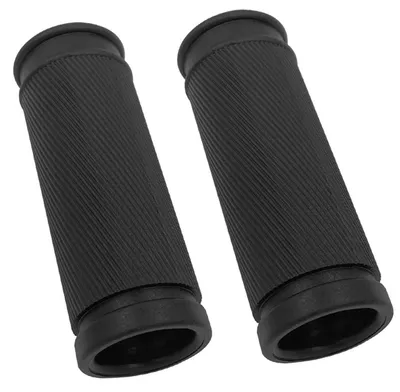 Immagine prodotto di Manopole in gomma per bicicletta, antiurto e antiscivolo, 1 paio, 85 mm, nere