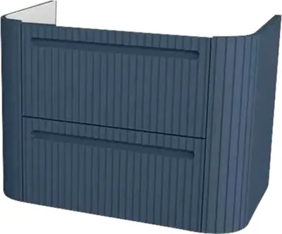 Produktbild von Devo Waschtischunterschrank Gloria 2.0 BxHxT 70 x 50 x 42 cm perfect touch parisian blue geriffelt