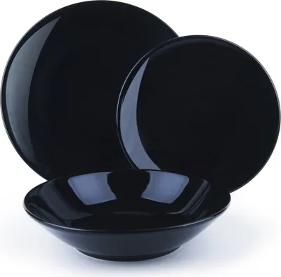 Immagine prodotto di Excelsa Set di stoviglie 18 pezzi in porcellana nera Fashion Black