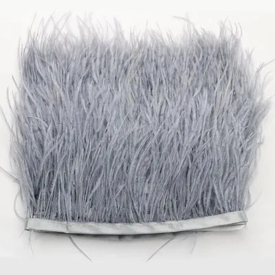 Imagen del producto de Plumas de avestruz de 8-10 cm de ancho - 1 metro de largo - Cinta de plumas suave - Costura/Manualidades - Decoración DIY - Adecuadas para fiestas - Plumas decorativas