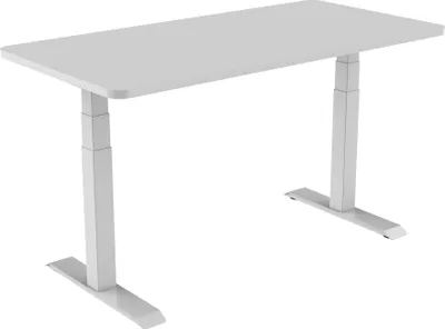 Produktbild von celexon elektrisch höhenverstellbarer Schreibtisch Professional eAdjust-58123 - weiß, inkl. HPL Tischplatte 125 x 75 cm