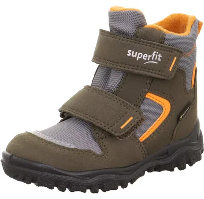 Produktbild von Superfit Gore-Tex Husky1 Klett Kleinkinder Winterstiefel Grün/Orange, 1-000047-7010 - Gr. 26