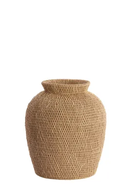 Zdjęcie produktu dla Vaza dekoracyjna Light & Living Vedella jasnobrązowa - Ø26x28 cm