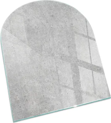 Immagine prodotto di Texture del calcestruzzo grezzo – Piatto in vetro per – Stufa a legna – Piatto in vetro per camino – Vetro protettivo – Piastra protettiva – Piatto in vetro resistente al fuoco – Piastra di protezione dal calore – Pavimento protettivo in vetro – 80x70 cm