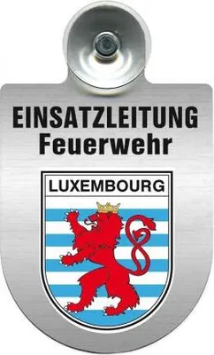 Produktbild von Einsatzschild Windschutzscheibe incl. Saugnapf - Einsatzleitung Feuerwehr - 309476  - incl. Regionen nach Wahl Color - Region Luxembourg