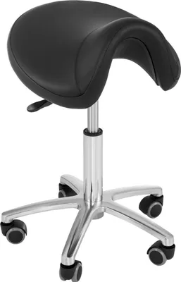 Produktbild von physa Sattelhocker - 480 - 625 mm - 150 kg - Schwarz