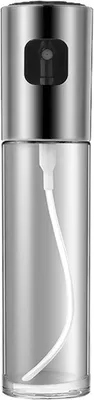 Produktbild von winterbeauy Öl und Essig Sprühflaschen Ölsprüher Essigsprüher Ölspender Sprühflasche 100ml, Wieder auffüllbar (Silber)