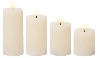 Produktbild von Lumineo LED-Wachskerzen 4-tlg.