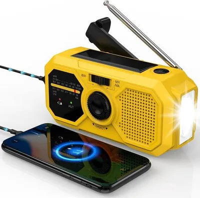 Immagine prodotto di Solar Radio - Radio portatile di emergenza - Ideale per l'uso all'aperto e in caso di emergenza