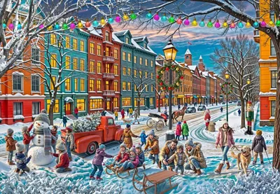 Produktbild von Bluebird Puzzle Weihnachts-Puzzle Waiting for Christmas - 1000 Teile
