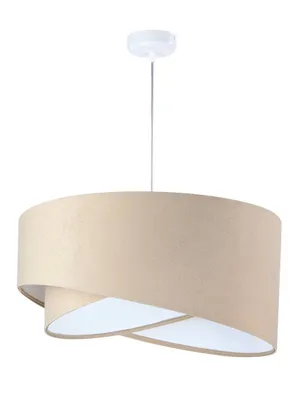 Zdjęcie produktu dla Lampa wisząca Galaxy beżowa, biała 1 x E27 Ø 50 cm H: 105 cm z funkcją ściemniania