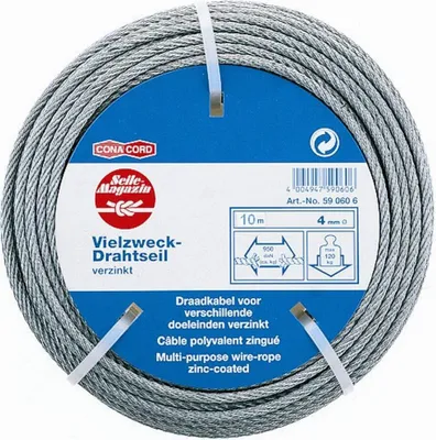 Produktbild von Conacord Drahtseil Ø 4 mm x 10 m