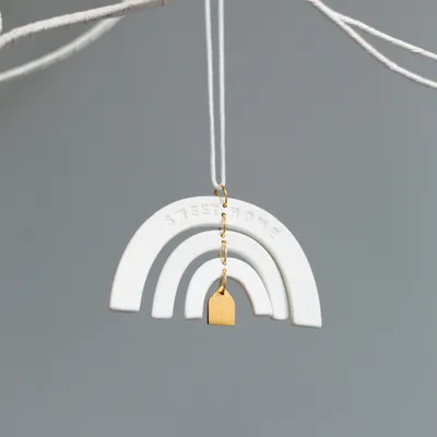 Produktbild von Kleiner Regenbogen Anhänger "Sweet home"