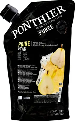 Produktbild von Food-United BIRNEN FRUCHT-PÜREE Ponthier 1KG für Smoothies Müsli uvm.