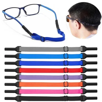 Produktbild von Elastische Brillenbänder, 8-teilig, bunt, schwarz, grau, blau, rosa, orange