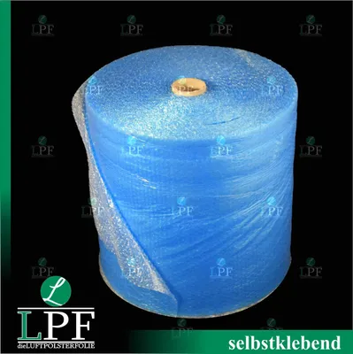 Produktbild von Luftpolsterfolie SELBSTKLEBEND Breite 50 cm x Länge 60 m / 120 my Versandfolie, Polsterfolie, Noppenfolie, Verpackungsmaterial
