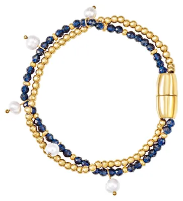 Produktbild von Juwel BREIL Sammlung MAGNETICA SYSTEM, ARMBÄNDER aus DAMEN in SILBER UND EDELSTAHL Farbe GOLD messen 17 mit KRYSTAL - TJ4222