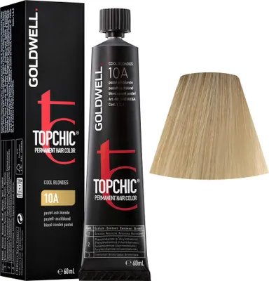 Produktbild von Goldwell Topchic The Blondes, Blond, 10A, Pastel Ash Blonde, Unisex, 60 ml, Alle Haare