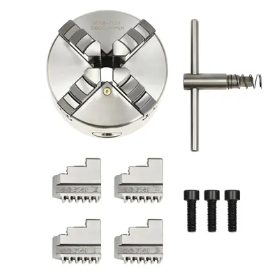 Productafbeelding van Draaibankspil, 100 mm diameter, spanbereik 30-90 mm, 100 mm, 4-klauw