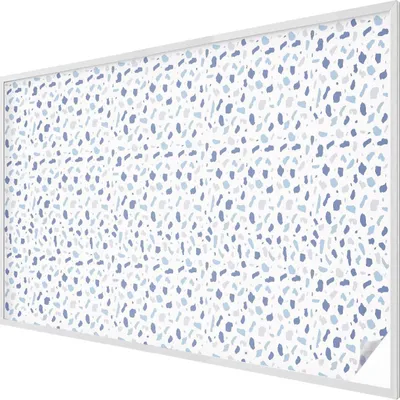 Obrázok produktu pre Vitrážová fólia na okno - 146x200 cm - vitrážový vzor - nepriehľadná dekoratívna fólia na ochranu súkromia - samolepiaca, UV ochrana - modré vzory