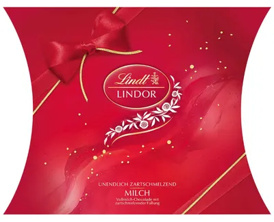 Zdjęcie produktu dla Lindt Lindor Mleczna czekolada z mlekiem Opakowanie poduszkowe 250 g