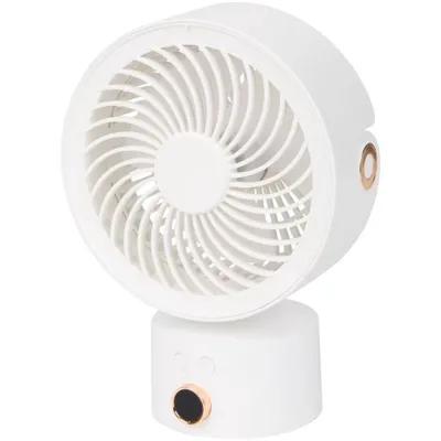 Produktbild von USB Tischventilator mit digitalem Display, 3 Stufen, 110° Oszillation und Timer – kompakter 10W Mini Ventilator für Schreibtisch, Büro und Zuhause