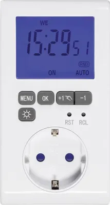 Produktbild von Sygonix SY-3057190 Steckdosen-Zeitschaltuhr digital Wochenprogramm 3680 W IP20 Countdown-Funktion, Timer-Funktion