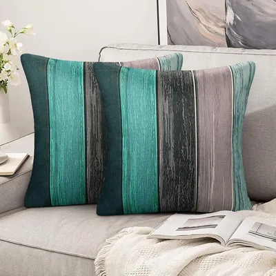 Immagine prodotto di Cuscino decorativo - 50 x 50 cm - Design moderno - Turchese