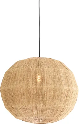 Image de Light & Living - suspension - Junna - naturel - textile - Ø 60cm - E27 - 2995883