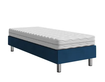 Obrázok produktu pre Čalúnená jednolôžková posteľ 90x200 NECHLIN 2 - modrá