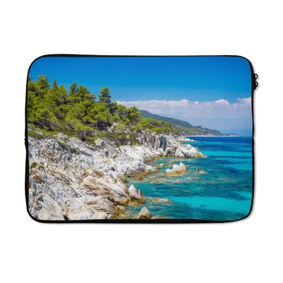 Produktbild von MuchoWow® Laptop Hülle 14 ZollMeer - Sommer - Tropisch Laptoptasche - Laptoptasche - Stoßsicher - Schutzhaube