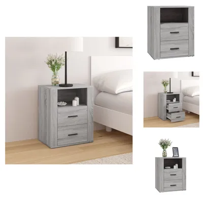 Produktbild von vidaXL Nachttisch Grau Sonoma 50x36x60 cm Holzwerkstoff -  Nachttische
