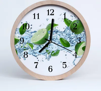 Produktbild von Holzuhr 20fi cm wanduhr - Limette