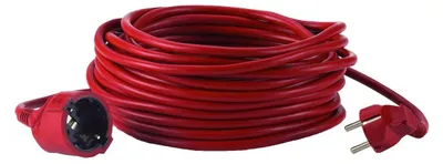 Produktbild von HEDI VK10P01 PVC-Verlängerungsleitung 10 m, rot für Innenbereich