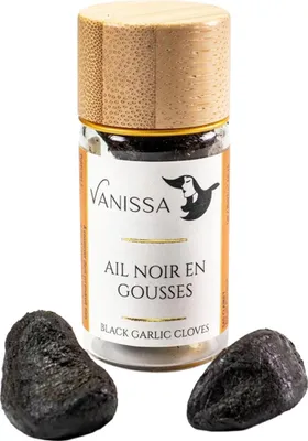 Produktbild von Vanissa Schwarzer Knoblauch: Intensives Aroma aus Frankreich, 15 Gramm