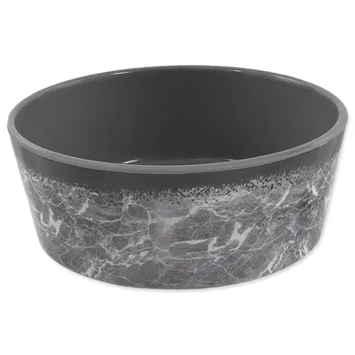 Zdjęcie produktu dla Miska DOG FANTASY wzór szary marmur 15 cm 0,5 l